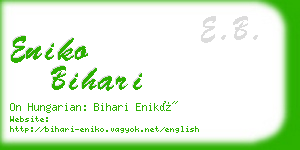 eniko bihari business card